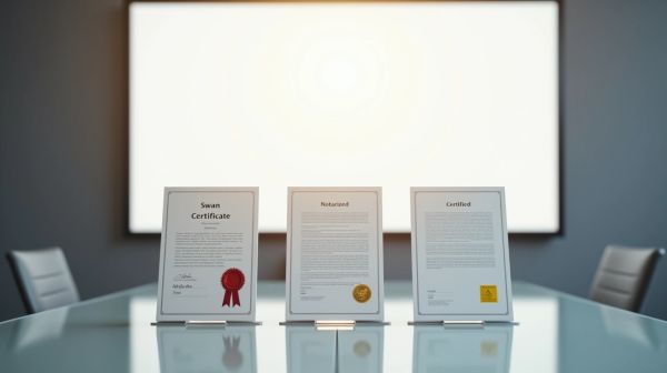 Certified, sworn or notarised: the three labels companies keep confusing